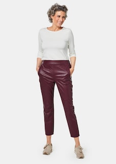Bequeme Schlupfhose in Lederoptik thumbnail 2