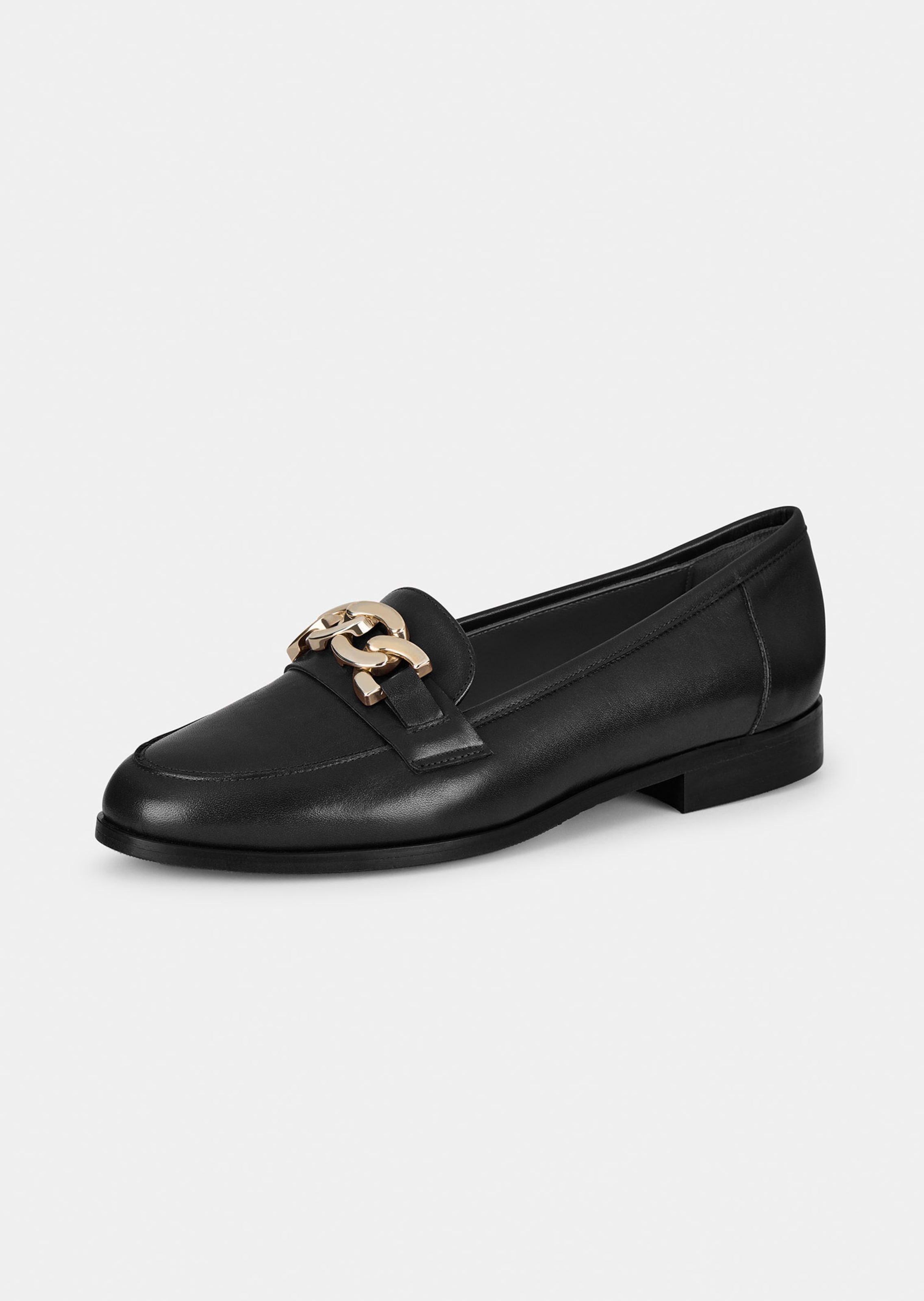 Slipper aus Leder in Komfort-Weite