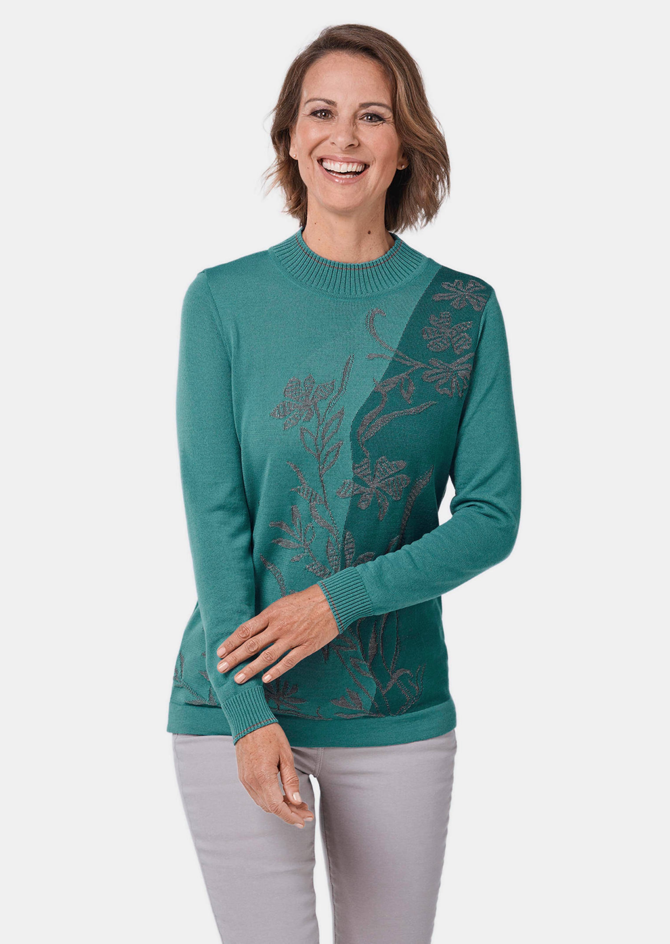 Attraktiver Intarsienpullover