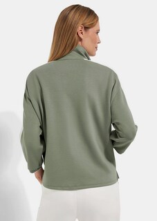 Sweatjacke mit Schriftzug an den Ärmeln thumbnail 3