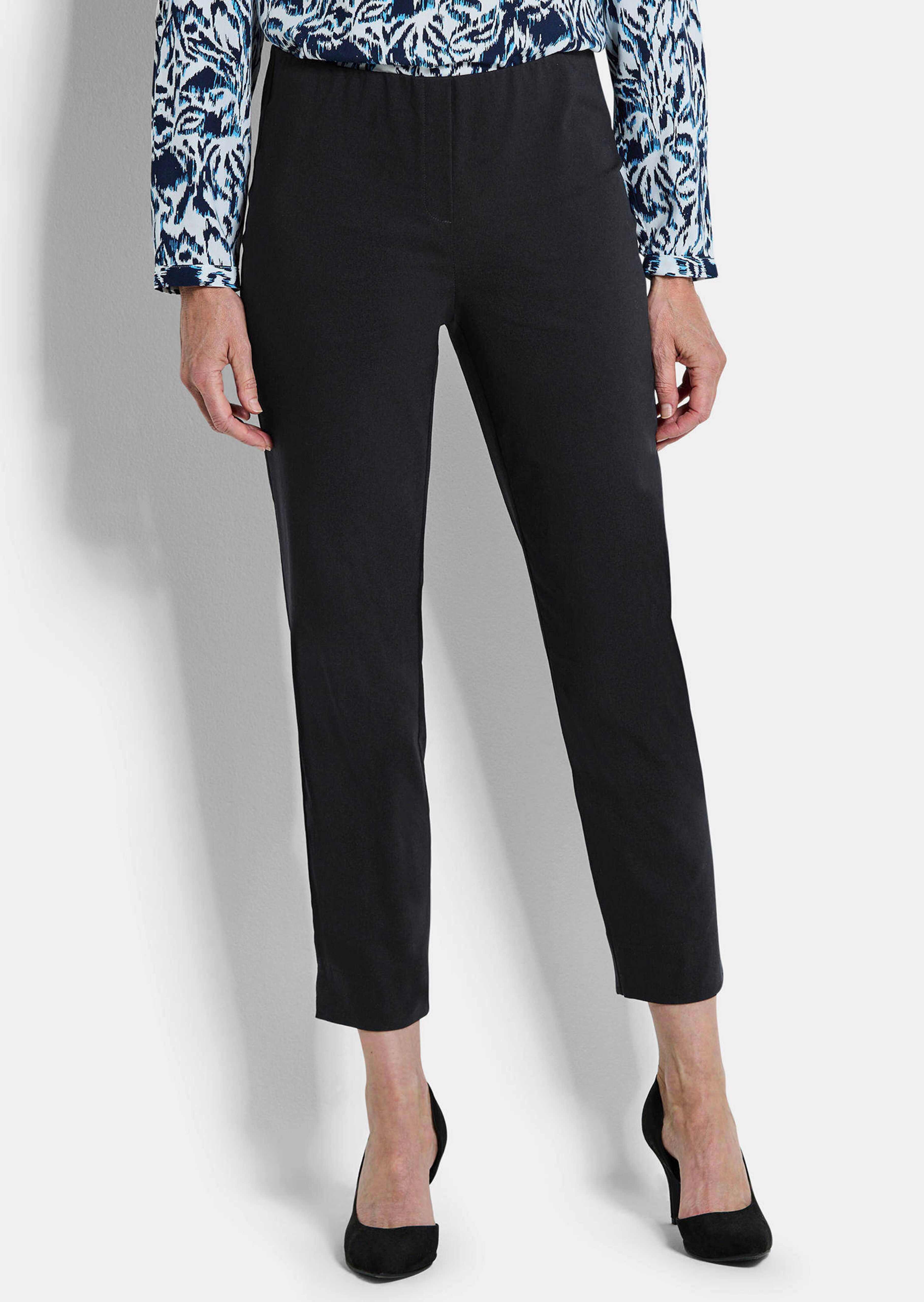 Pantalon 7/8 LOUISA en bengaline, avec taille élastique
