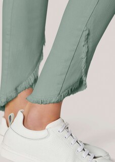 Slim-fit jeans met rafelzoom thumbnail 6