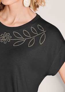 T-shirt avec motif en sequins thumbnail 6