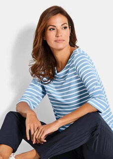 T-shirt à rayures en jersey thumbnail 4