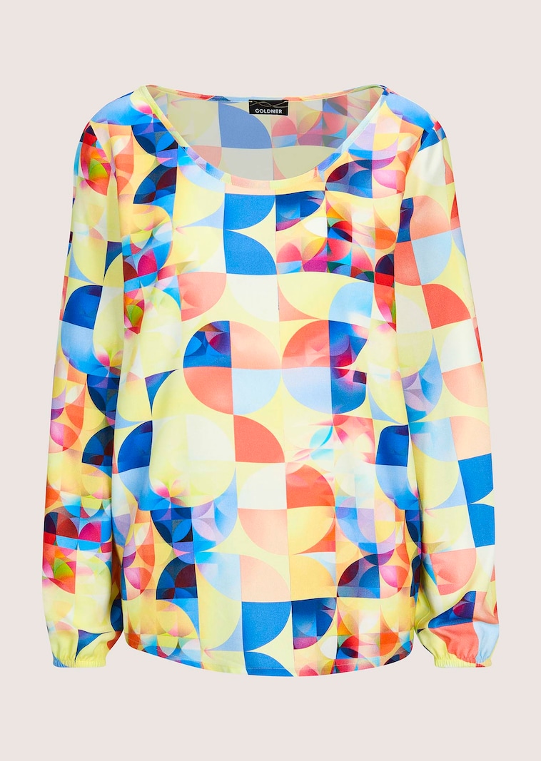 Blouse van pure viscose