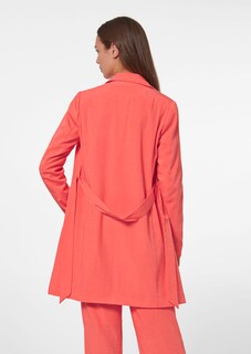 Lange Jacke mit Bindegürtel thumbnail 4