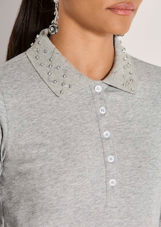 Poloshirt mit verziertem Kragen thumbnail 6
