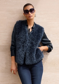 Faux fur gilet thumbnail 1