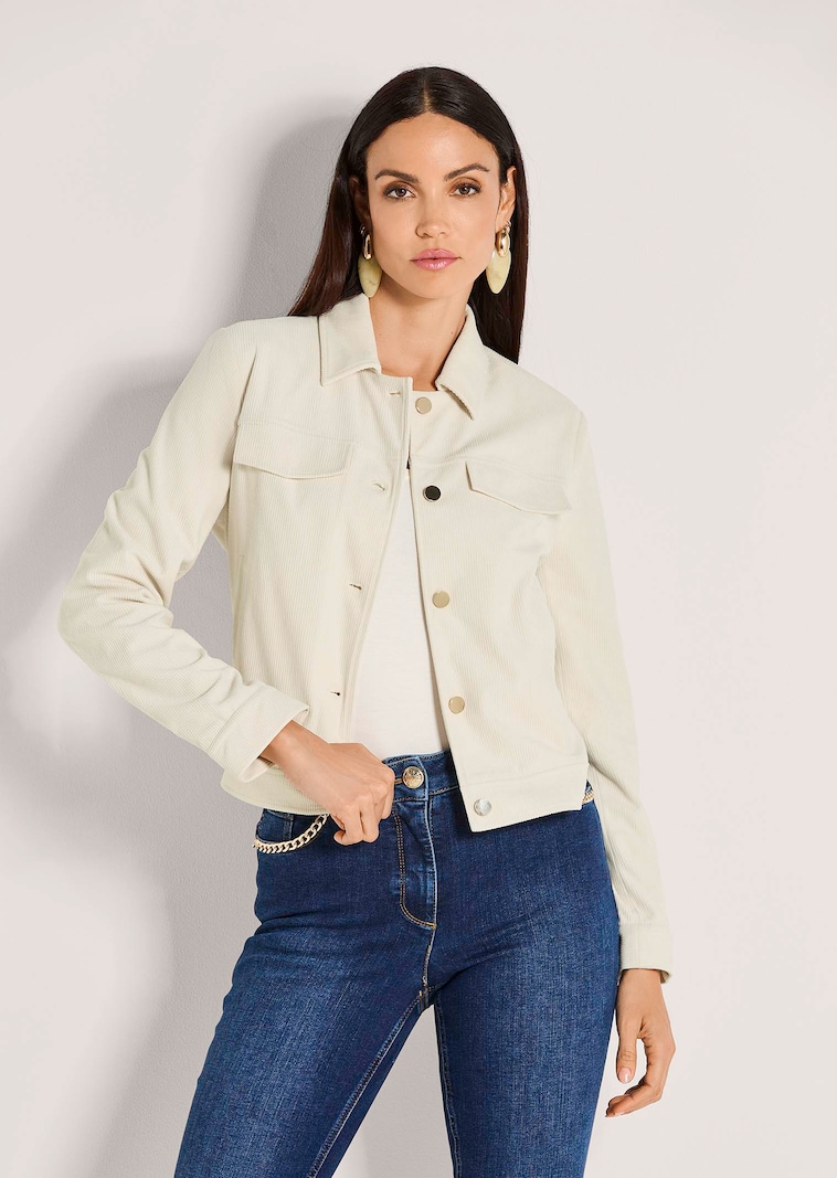 Veste en velours côtelé doux