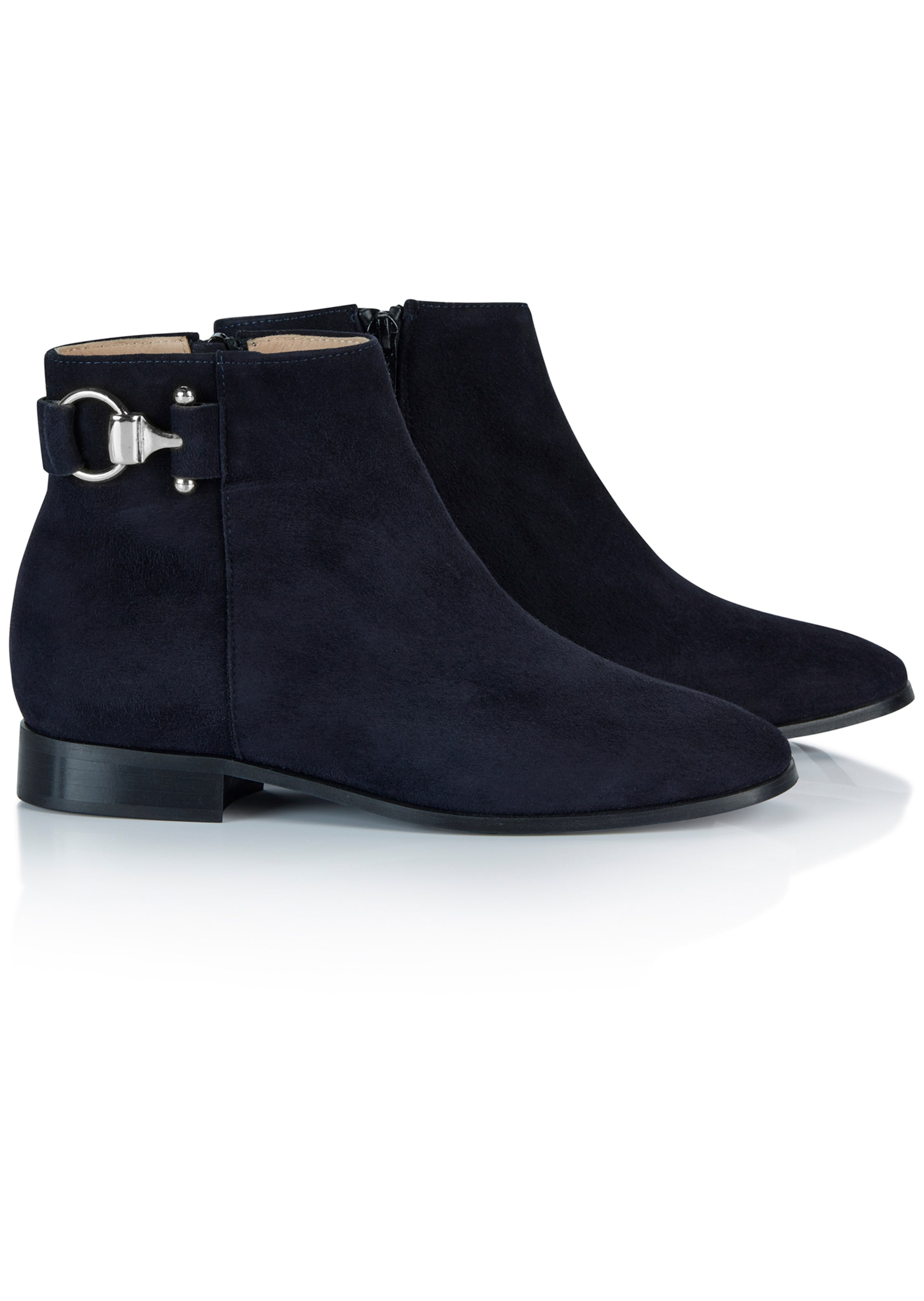 Lederboots mit Zierschnalle