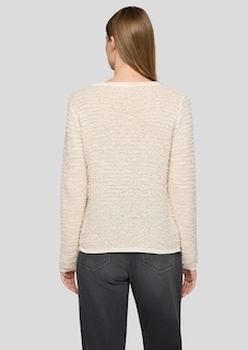 Strickpullover mit Effekt-Bändchengarn thumbnail 3