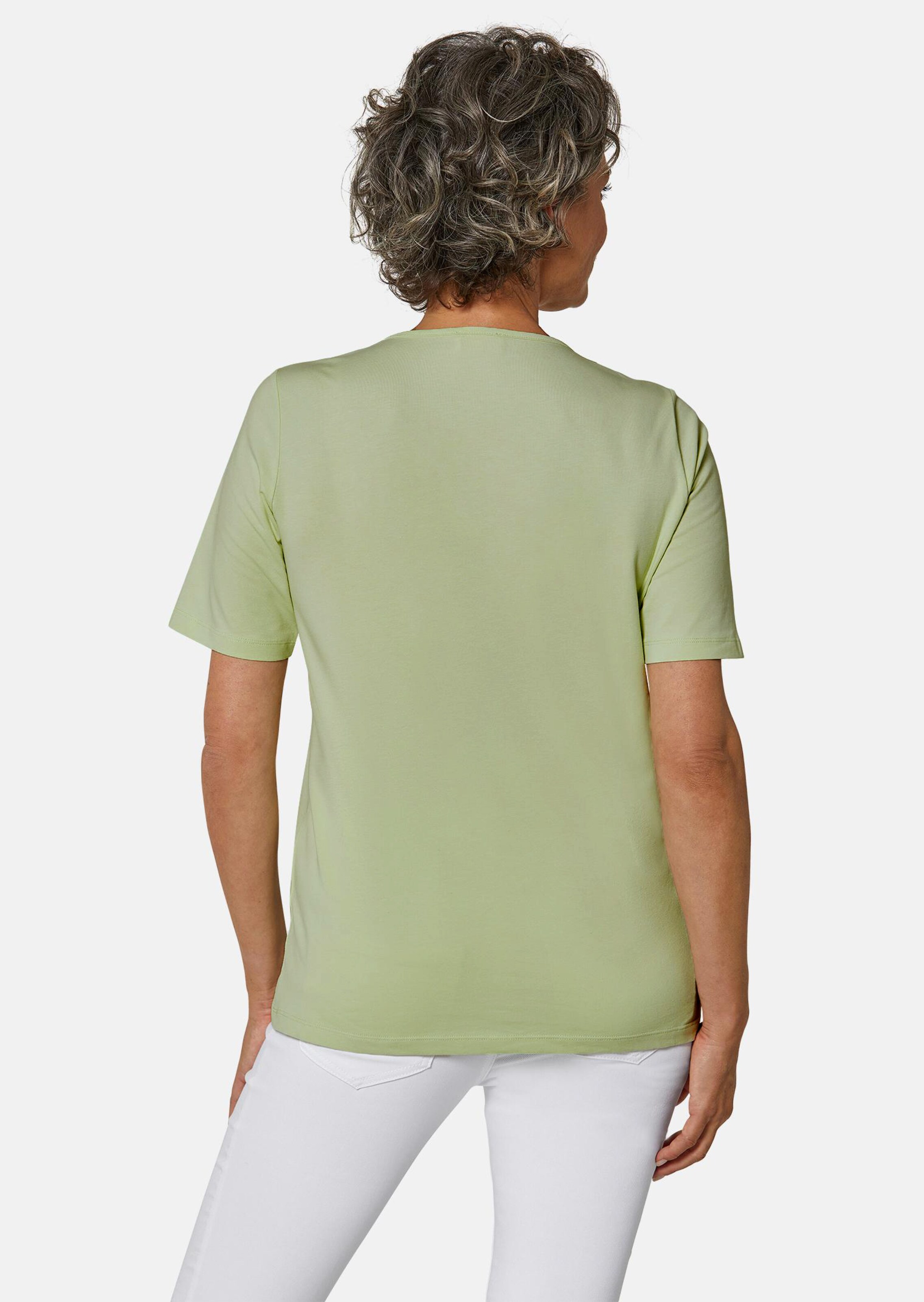 Shirt met ronde hals en gehaakt kant thumbnail 3
