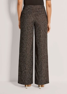 Weite Tweed-Hose mit Bügelfalten thumbnail 4