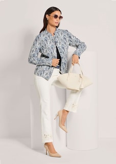 Jacquard-Blazer mit Glanz-Effekten thumbnail 5