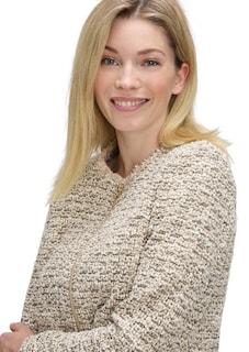 Cardigan en bouclette à fermeture zippée thumbnail 4