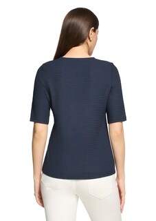 Basic shirt van gestructureerd stretchmateriaal thumbnail 3