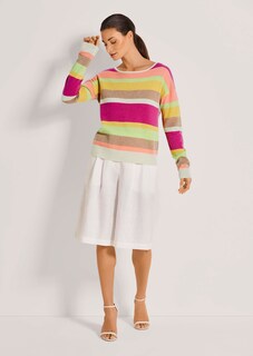 Kaschmir-Pullover mit Streifen thumbnail 3