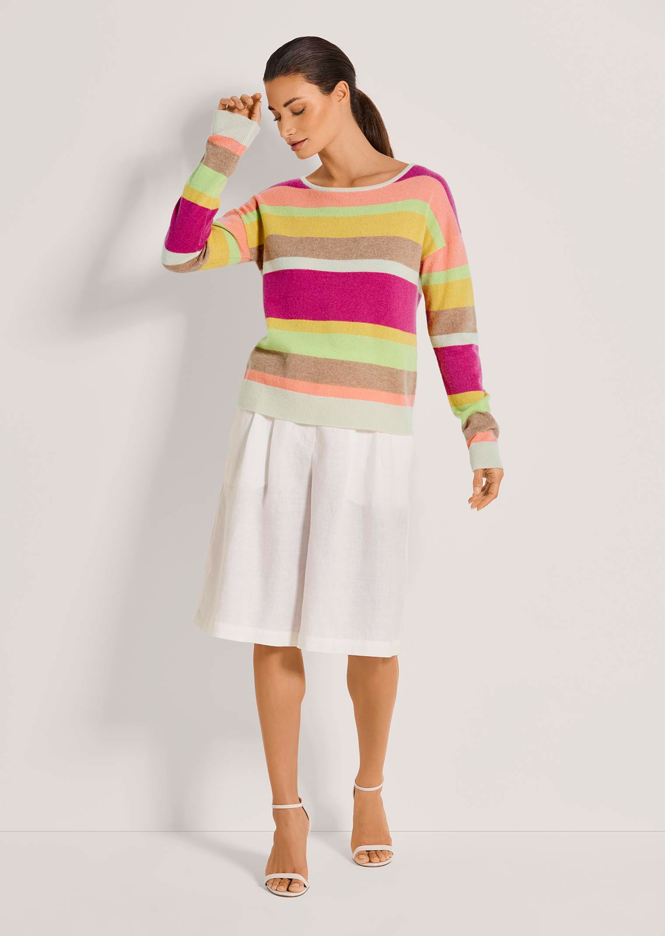 Kaschmir-Pullover mit Streifen thumbnail 3