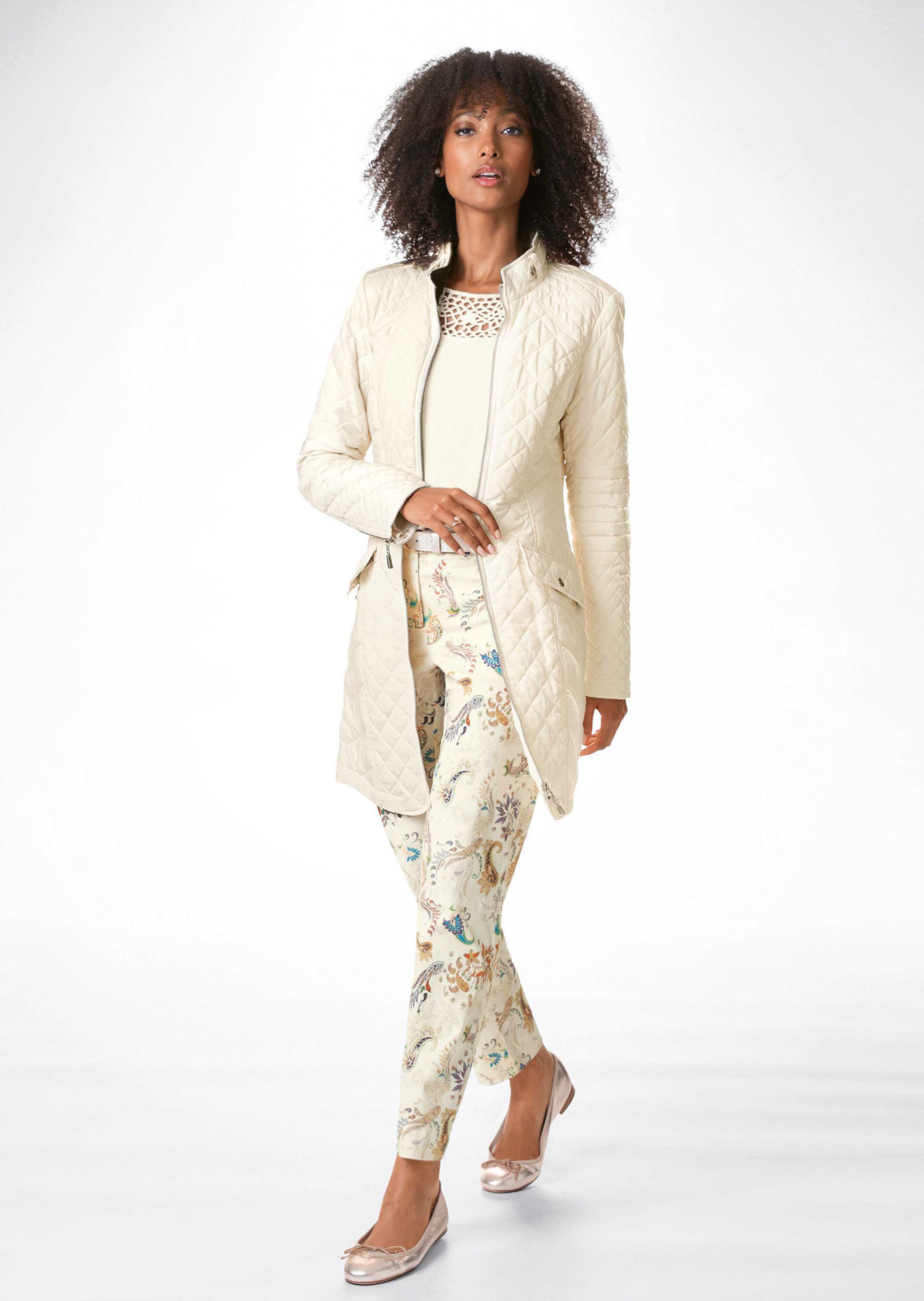 Quilted frock coat