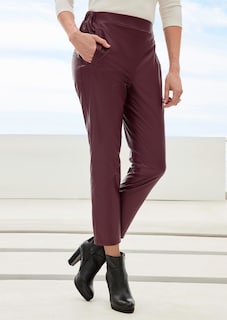 Bequeme Schlupfhose in Lederoptik thumbnail 7