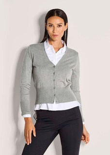Strickjacke aus Viskose-Stretch thumbnail 2