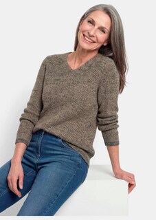 Strickpullover mit nahtlosem V-Ausschnitt thumbnail 4