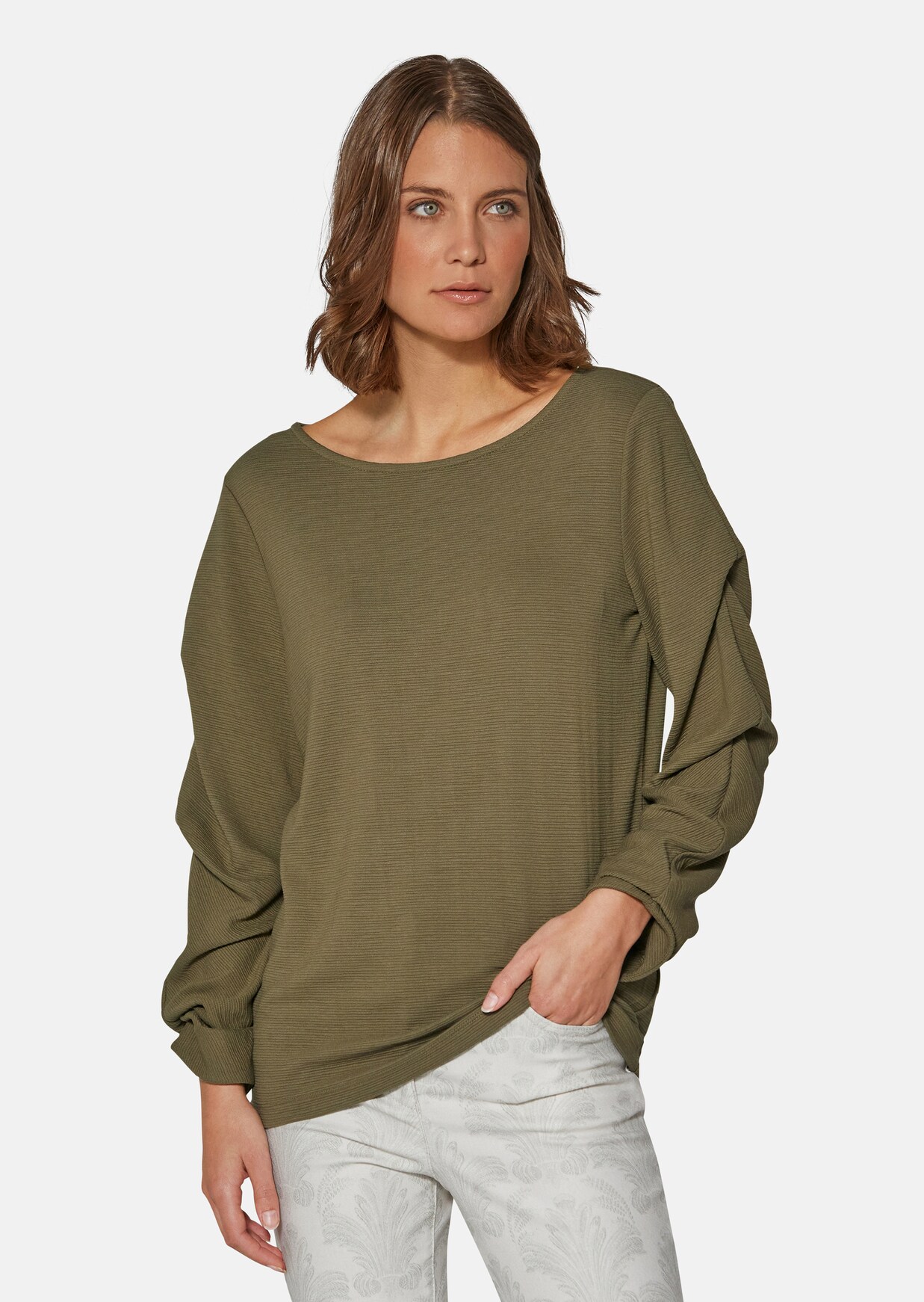 T-shirt à manches froncées