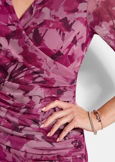 Mesh-Kleid in Wickeloptik thumbnail 5
