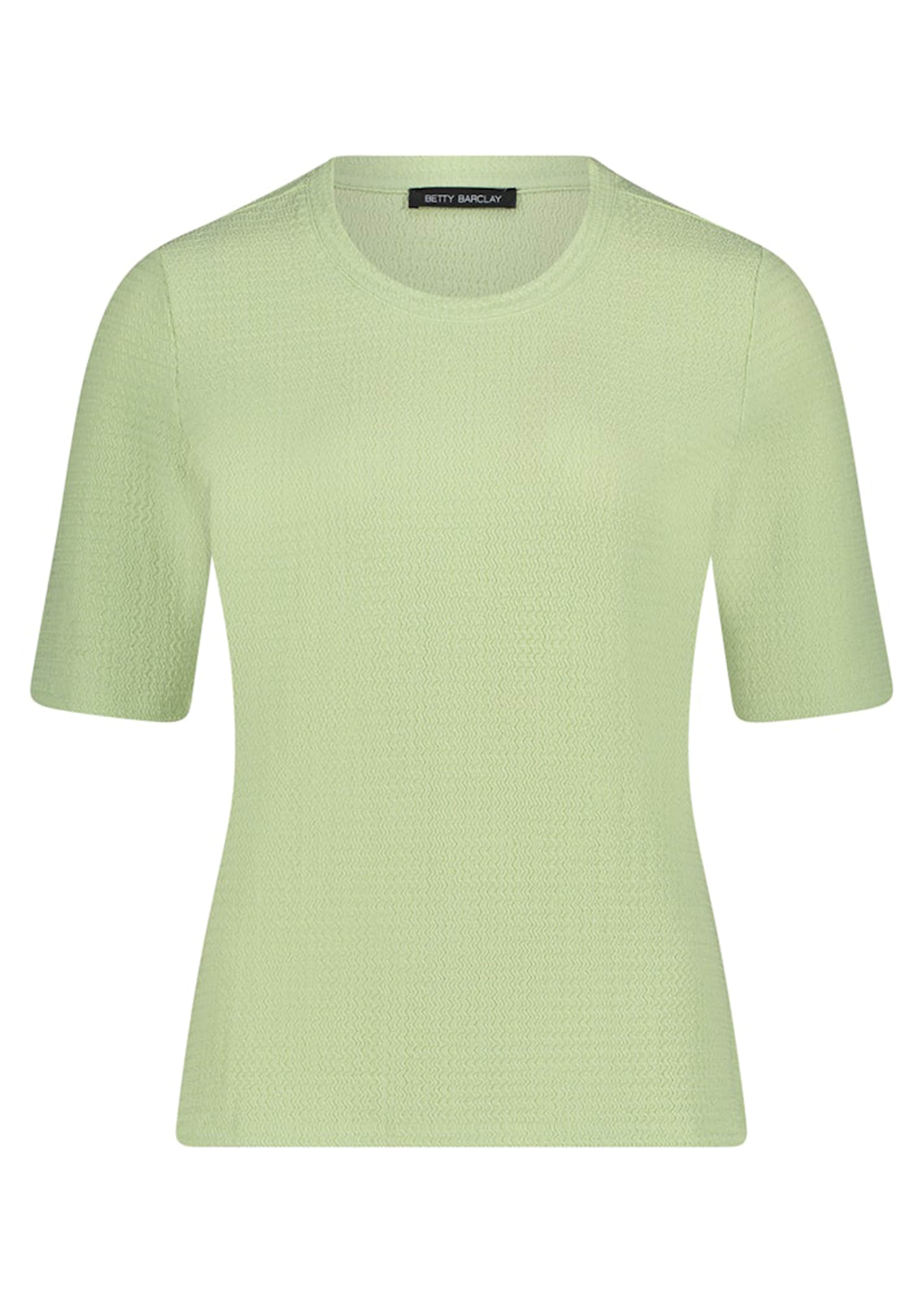 Basic shirt van gestructureerd stretchmateriaal