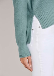 Pull en cachemire à bords roulottés thumbnail 5