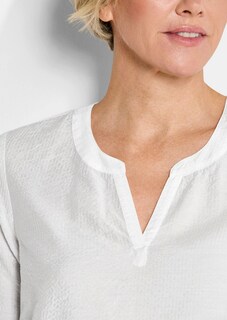 Onderhoudsarme blouse van seersucker thumbnail 5