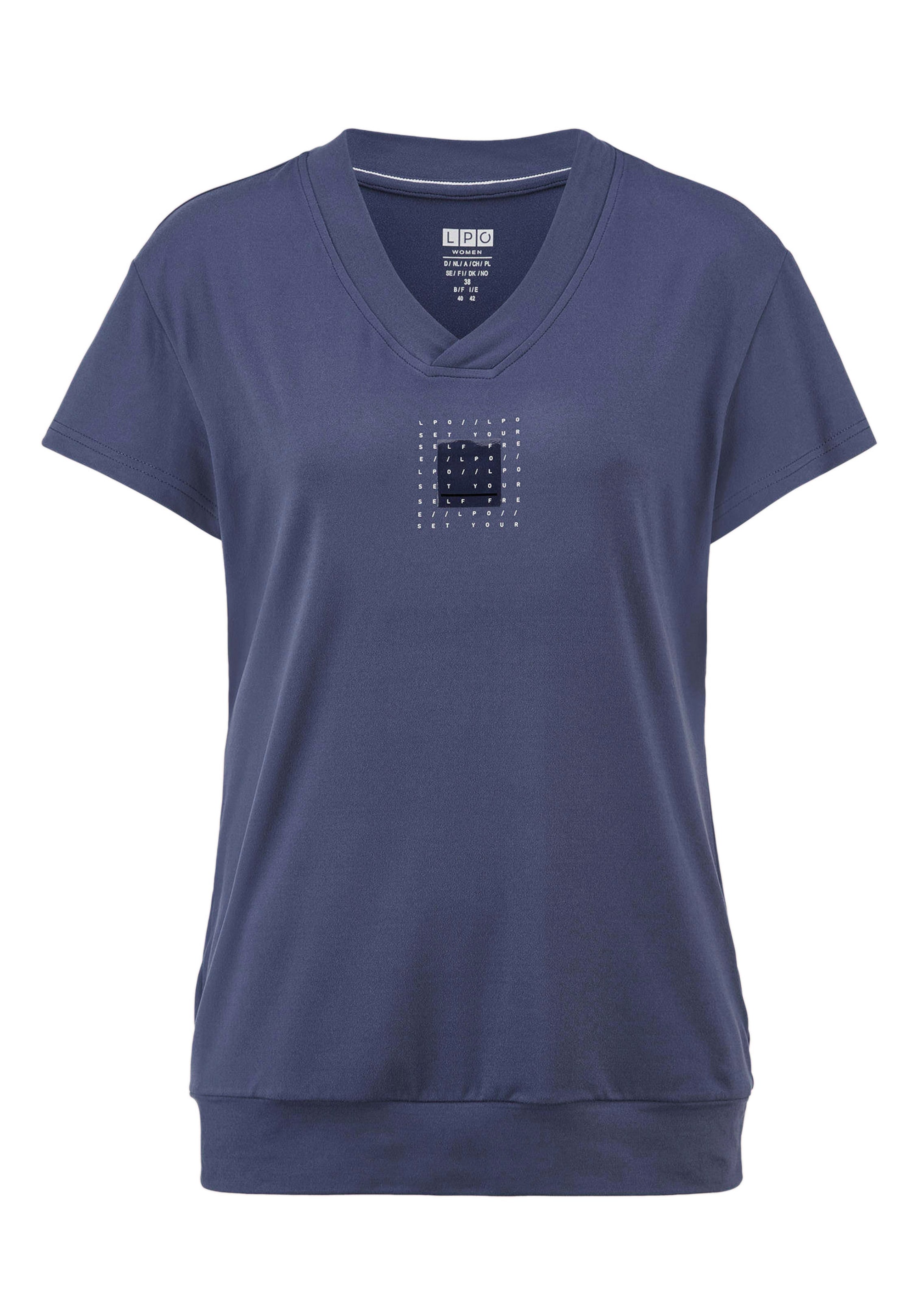 Functioneel shirt met V-hals