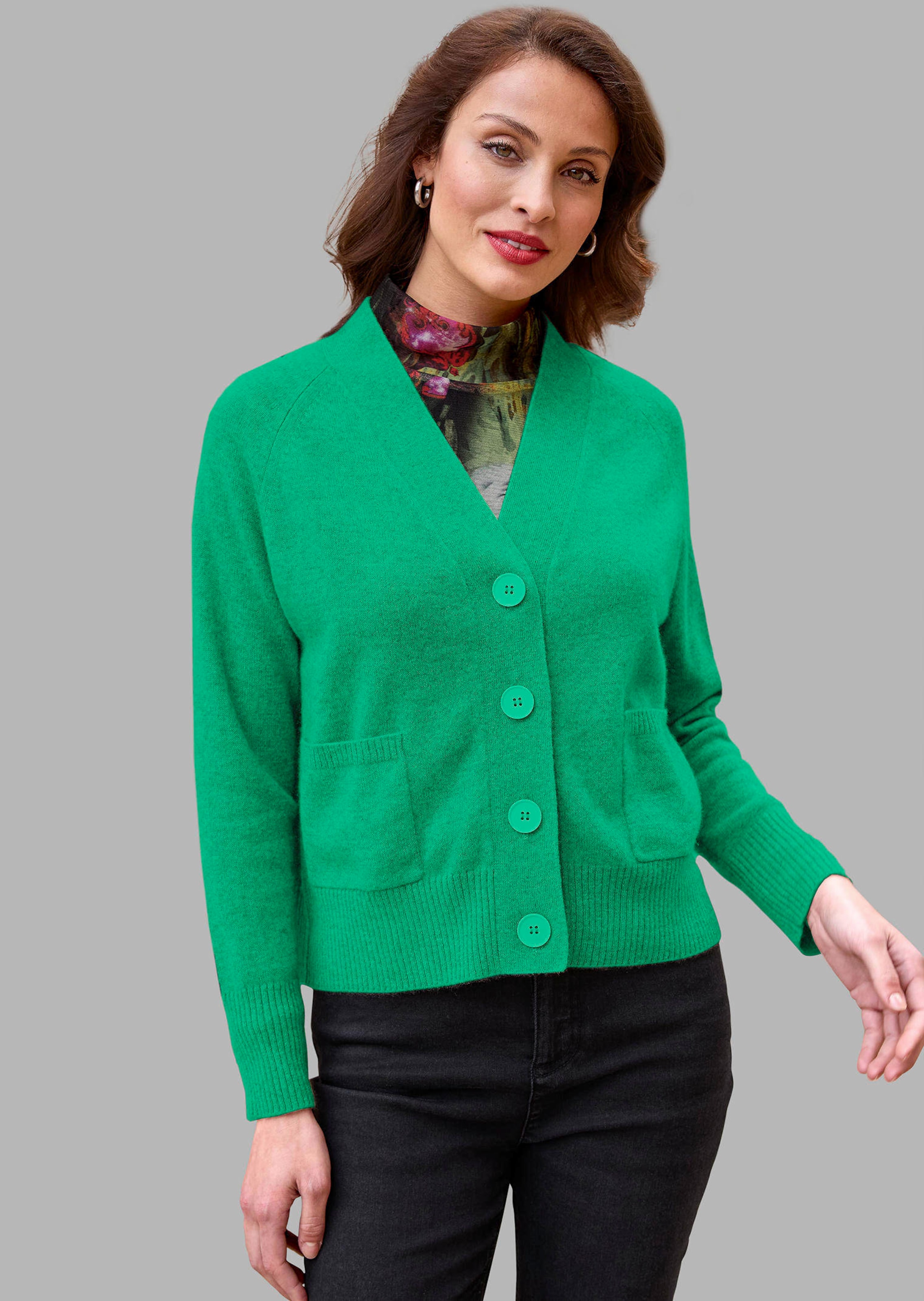 Oversize-Strickjacke aus Kaschmir