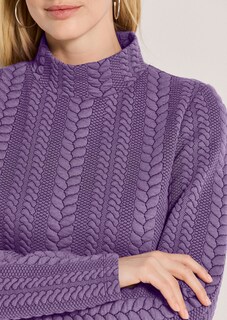 Sweatshirt mit Zopfstruktur thumbnail 6