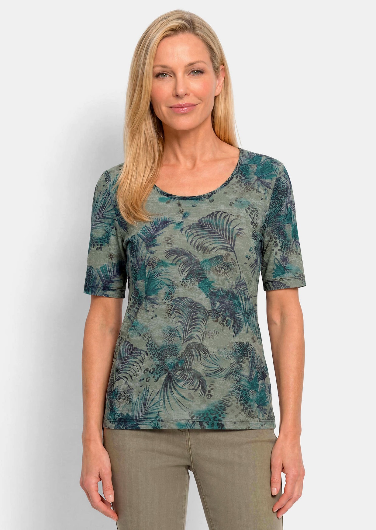 Zomershirt van onderhoudsarm viscose-jersey