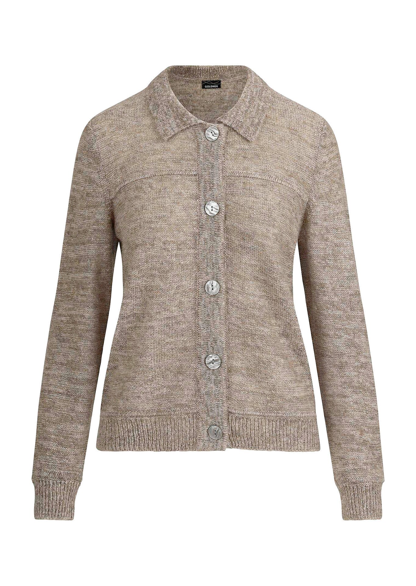 Flauschige Strickjacke mit Glitzereffekt