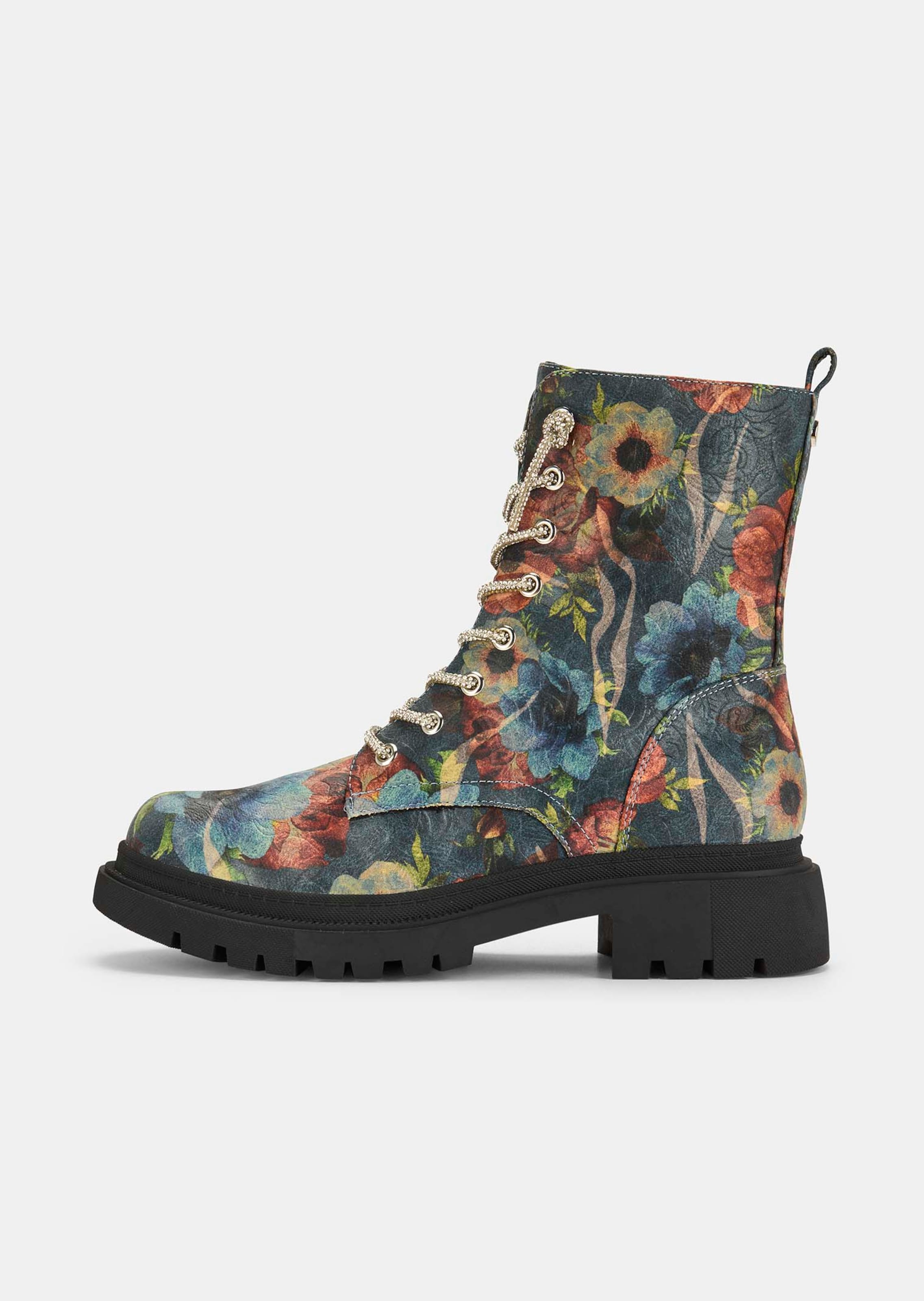 Laarzen met bloemenmotief