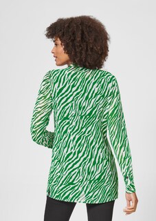 Long-line animal print blouse thumbnail 4