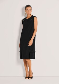Kleid in H-Linie mit goldfarbenen Spangen thumbnail 2