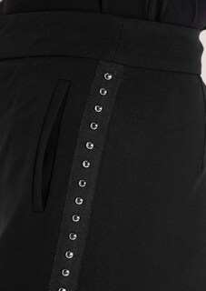 Schlanke Bügelfalten-Hose mit Nieten thumbnail 6