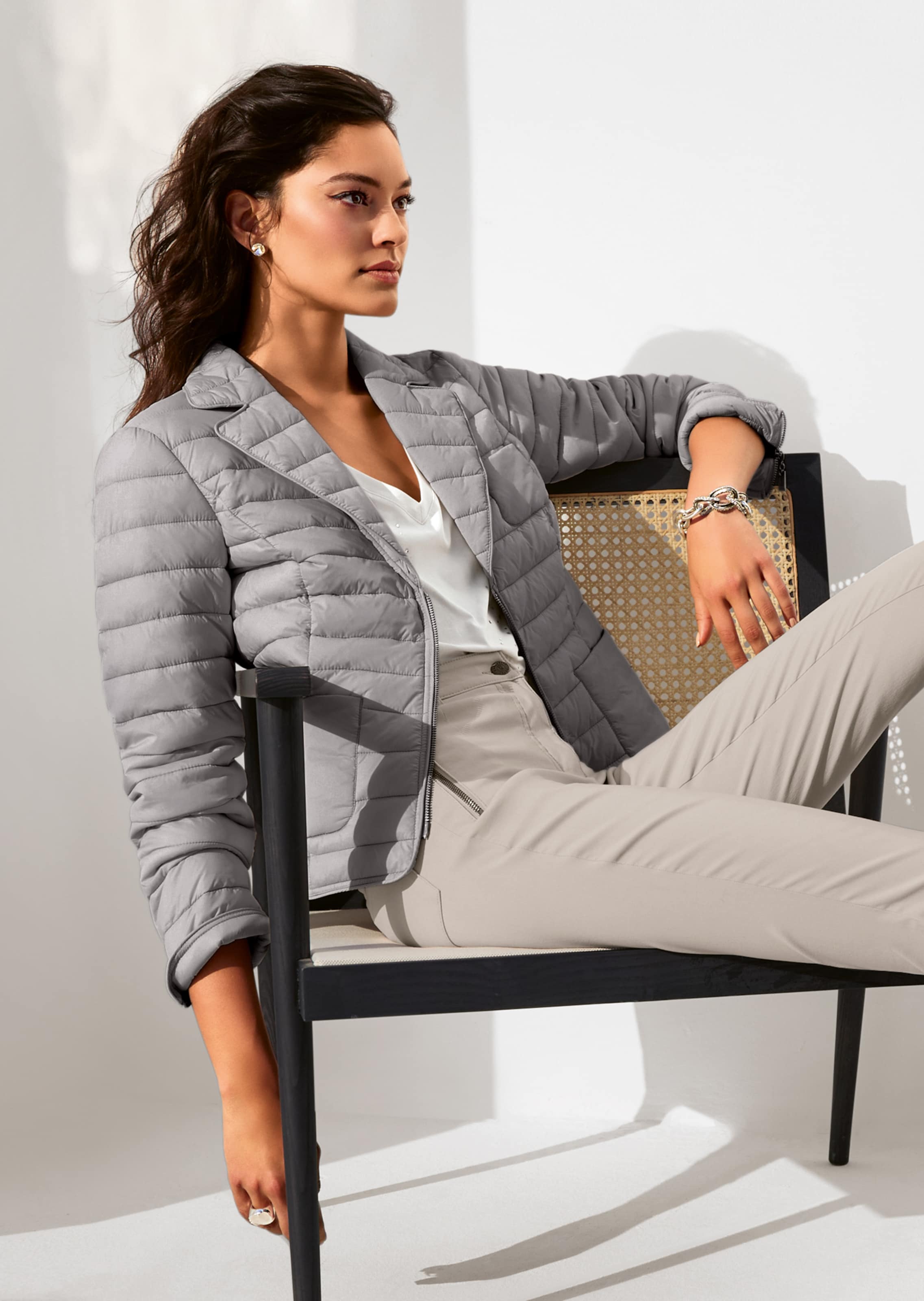 Steppjacke mit leichter Wattierung