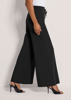 Lässige Jerseyhose mit weitem Bein thumbnail 5