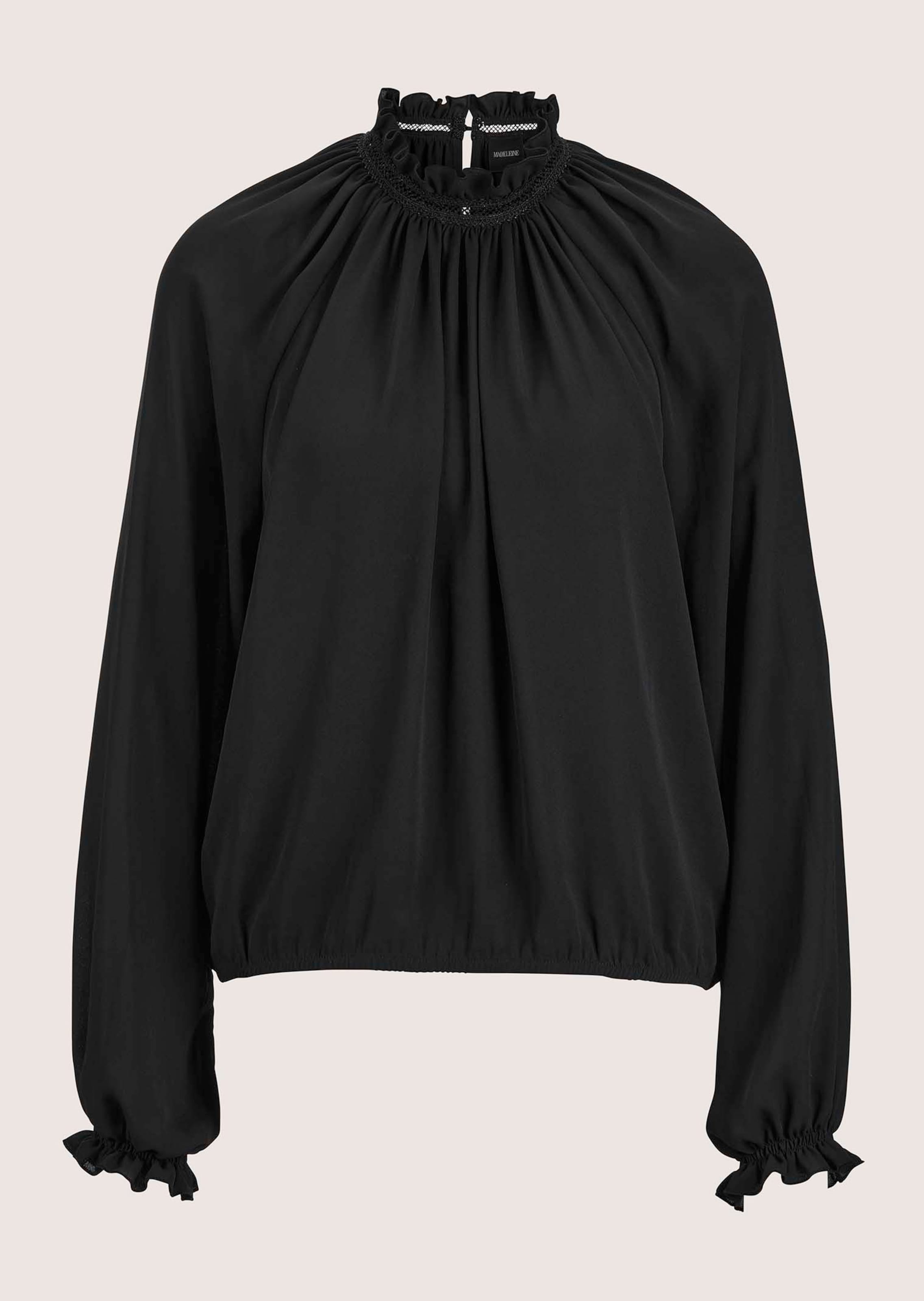 High-neck frill blouse
