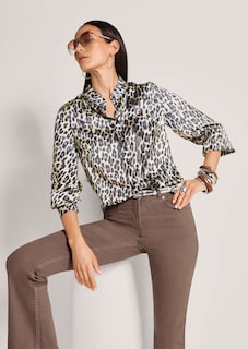Viscose blouse met luipaardprint thumbnail 5