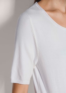 Feinstrick-Pullover mit kurzem Arm thumbnail 5