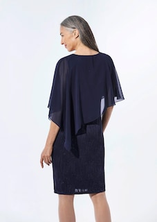 Festliches Kleid mit feinem Chiffonüberwurf thumbnail 4