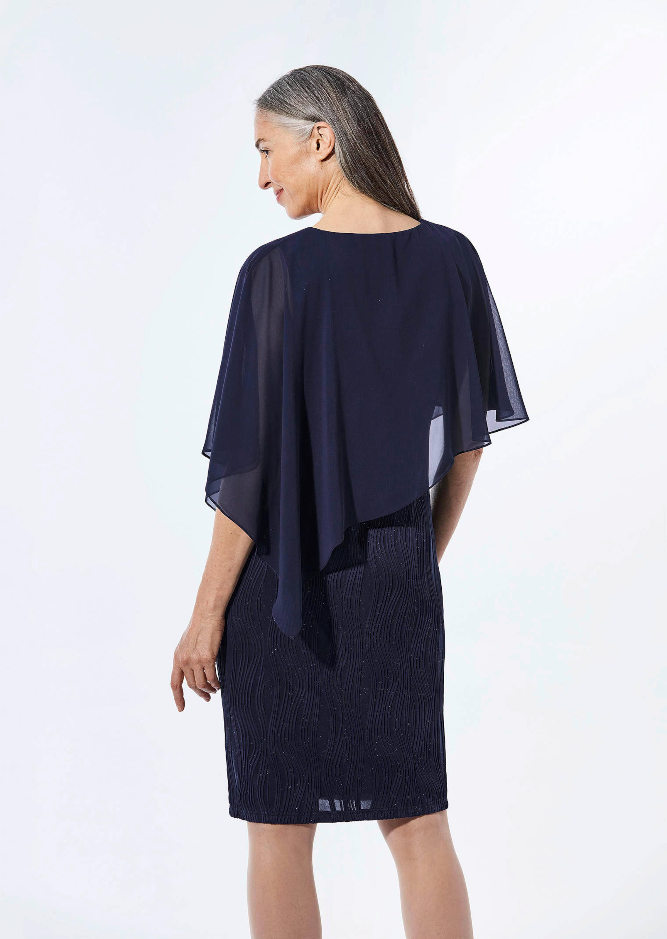 Festliches Kleid mit feinem Chiffonüberwurf thumbnail 4