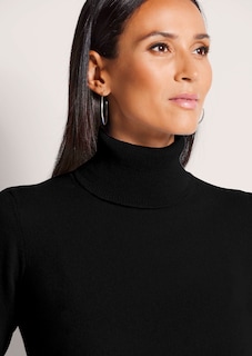 Cashmere roll neck jumper thumbnail 6