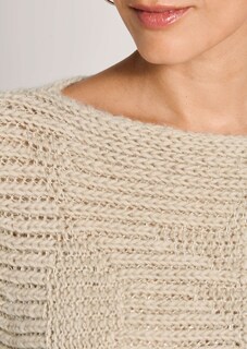 Strick-Pullover mit Struktur und Glanz-Akzenten thumbnail 6