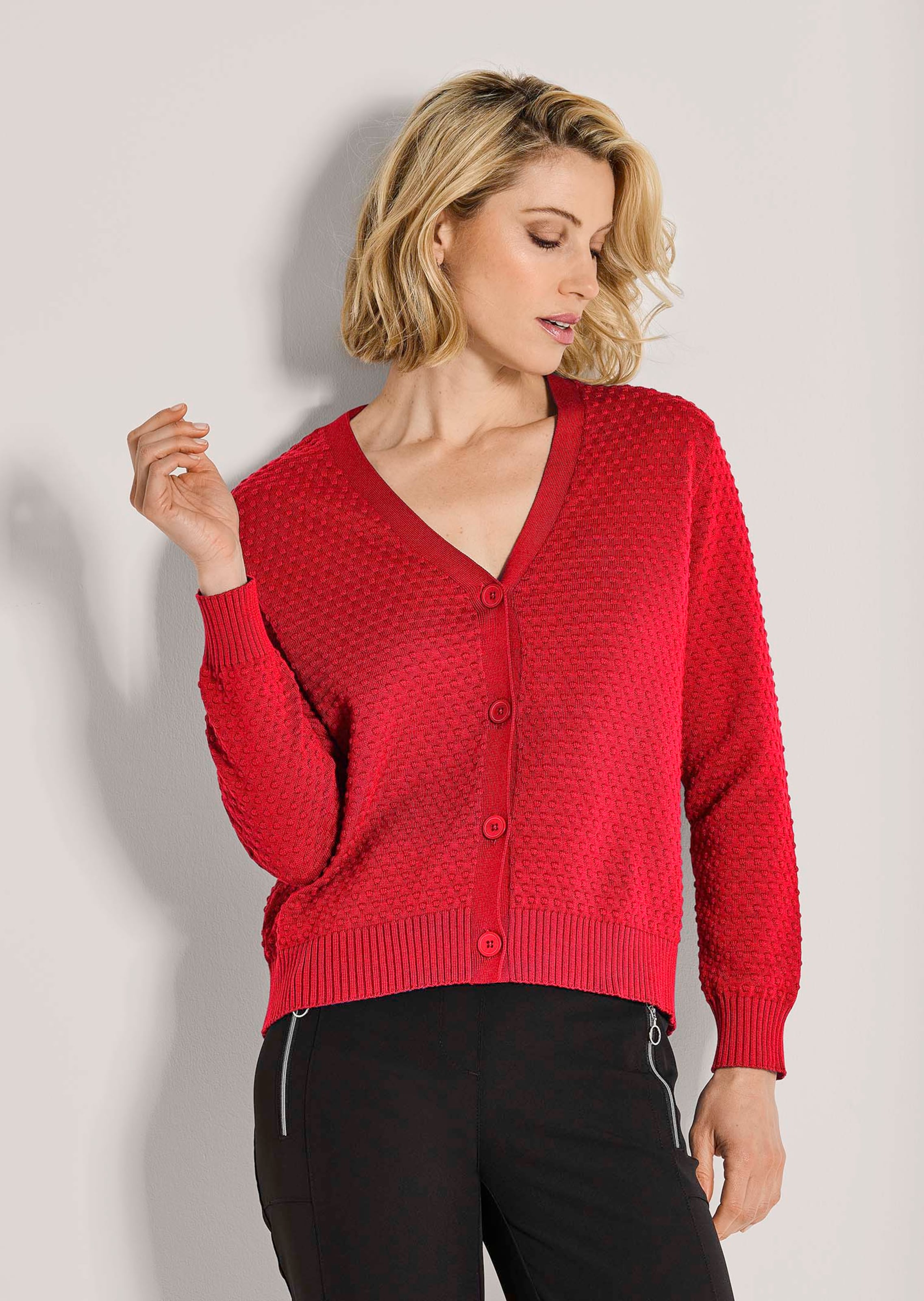Strickjacke aus reiner Baumwolle